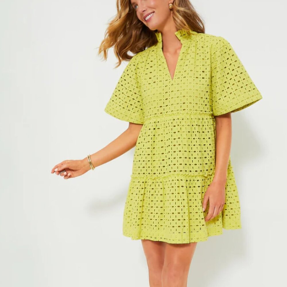 Tuckernuck Lemongrass Eyelet Crawford Dress